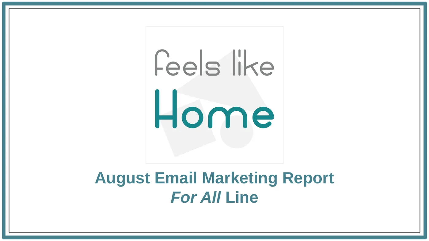 August email marketing report, Slide 1