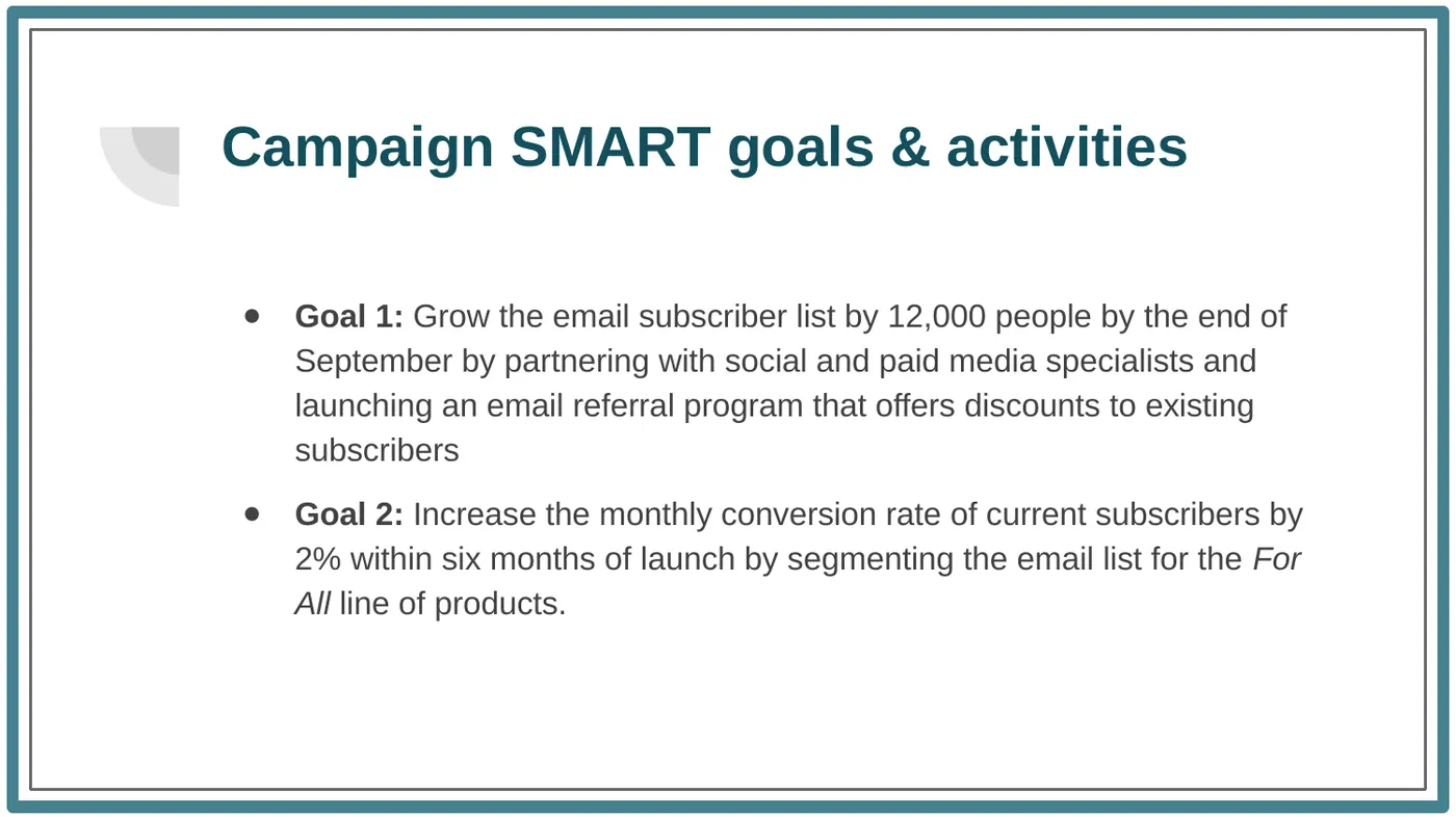August email marketing report, Slide 2