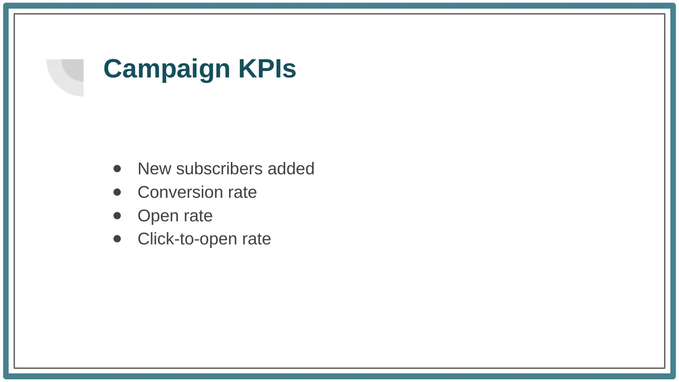 August email marketing report, Slide 3